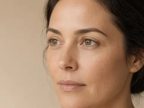 Visage détendu d’une femme, front et regard, illustration des injections de Botox