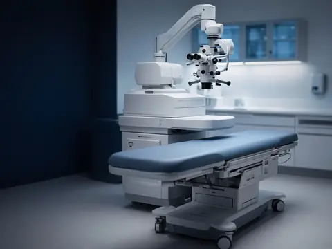 Salle de chirurgie réfractive équipée d’un laser ophtalmologique